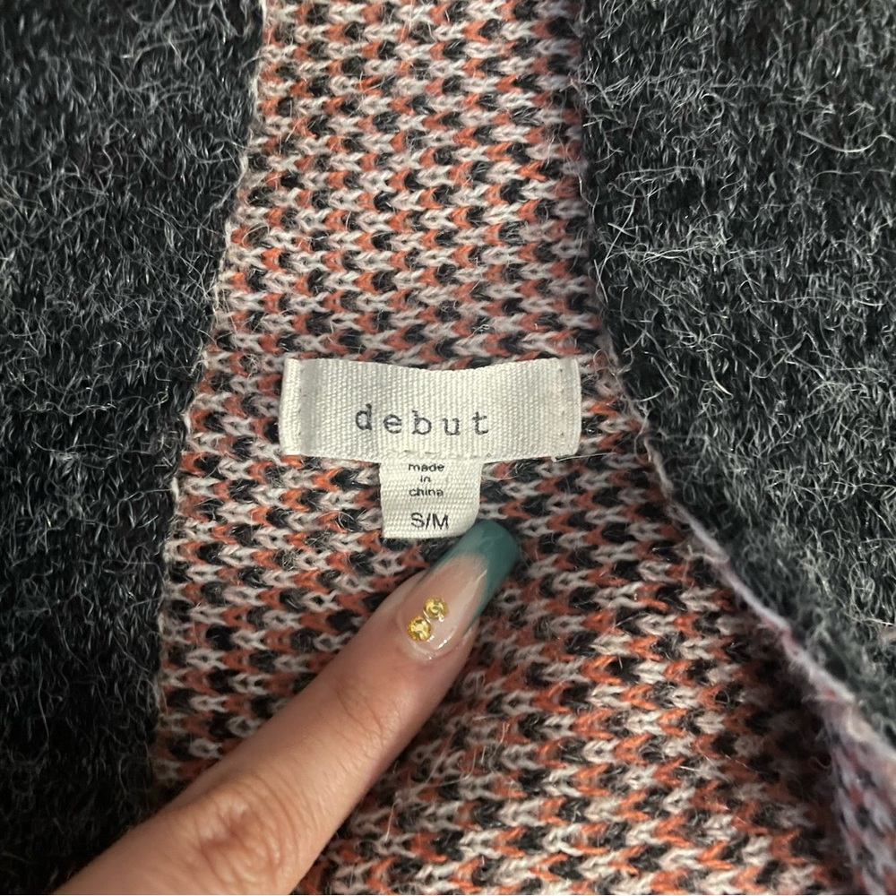 Debut Open Front Cardigan Sz-S/M - Picture 3 of 6